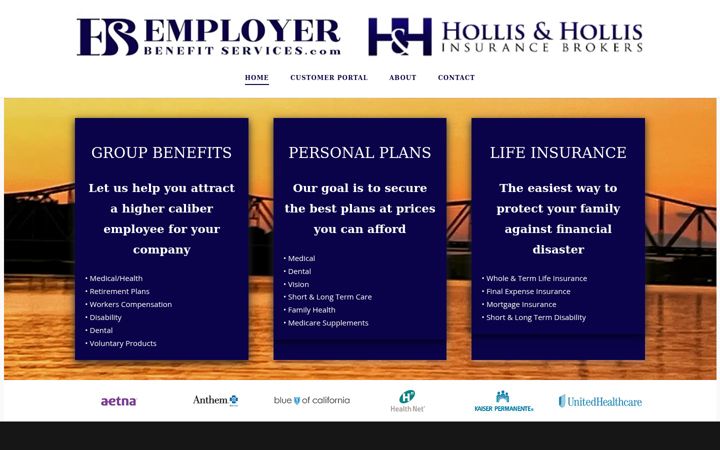Screenshot of hollisbrokers.com
