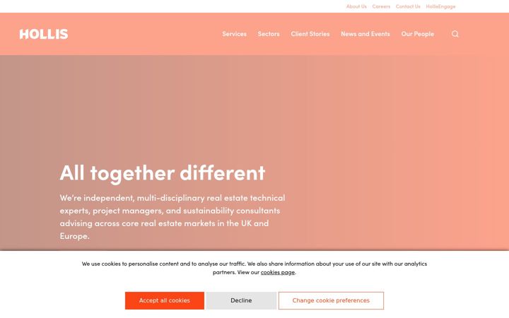 Ekrānuzņēmums no hollisglobal.com