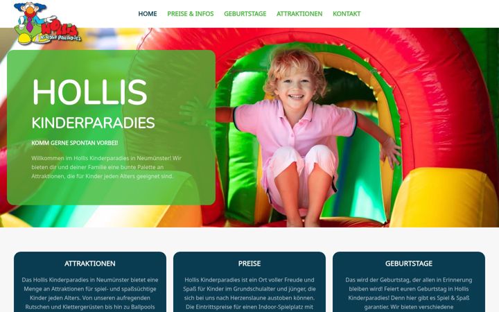 Screenshot of holliskinderparadies.de