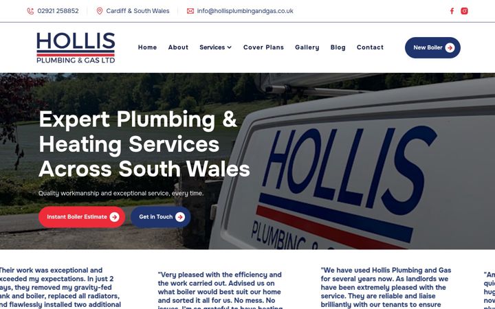 hollisplumbingandgas.co.uk