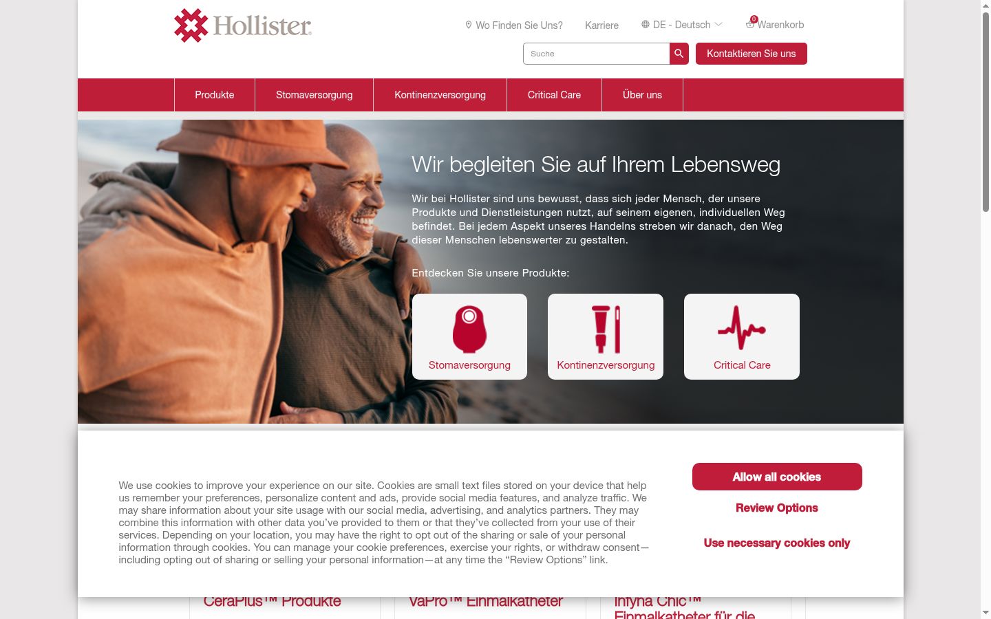 Screenshot tal-banner tal-kunsens muri qabel kwalunkwe interazzjoni