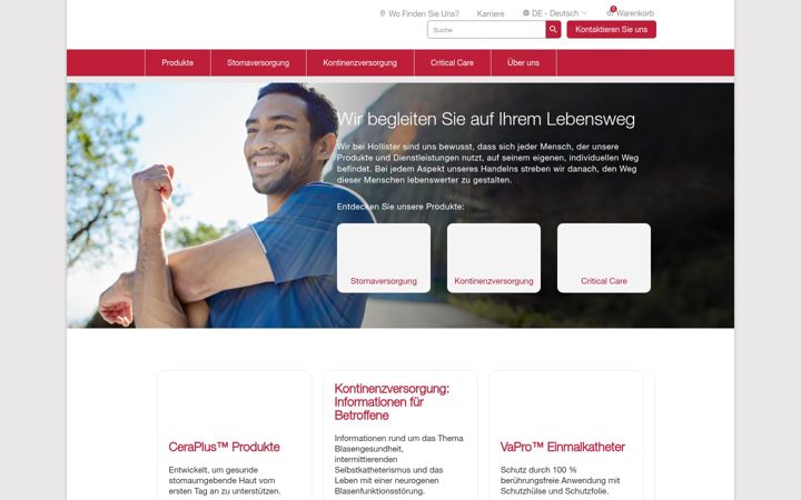 Screenshot of hollister.de