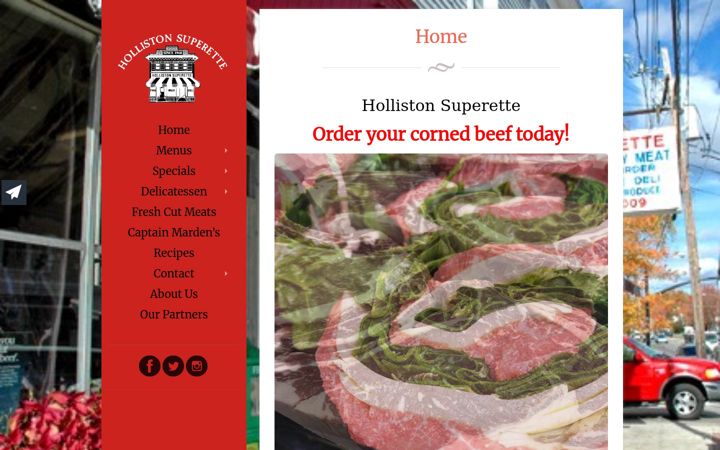 Screenshot of hollistonsuperette.com