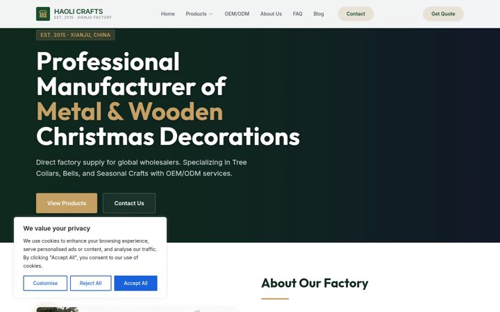 Screenshot of hollychristmasgift.com
