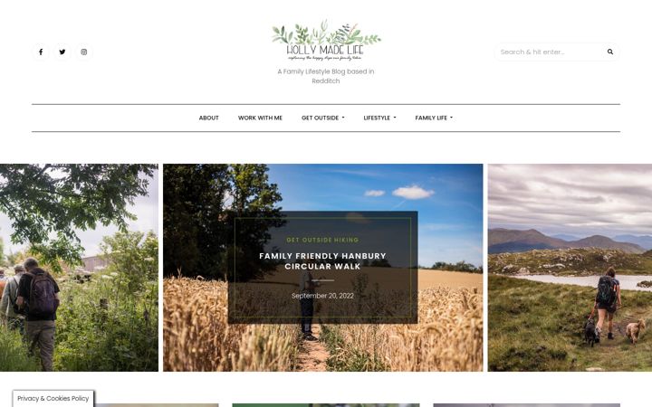 Screenshot of hollymadelife.com