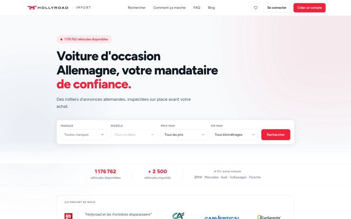 Screenshot of hollyroad.fr