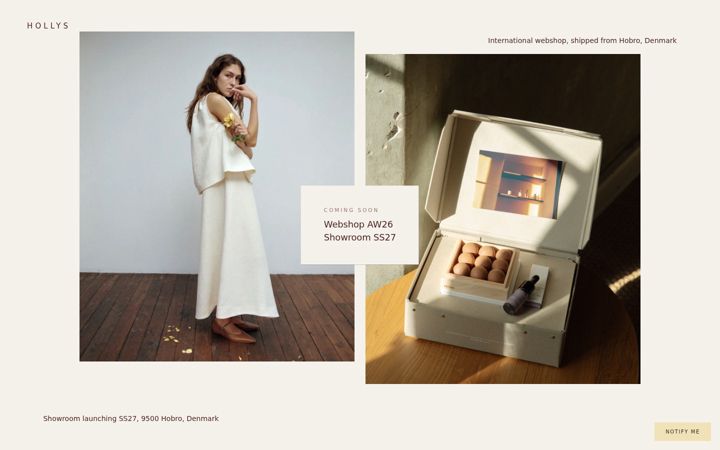 Screenshot of hollysstore.com