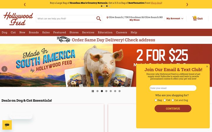 Screenshot of hollywoodfeed.com