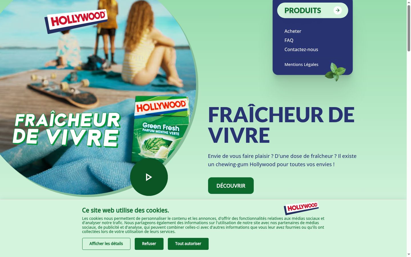Sutikimo reklamjuostės, rodytos prieš bet kokią sąveiką, ekrano kopija