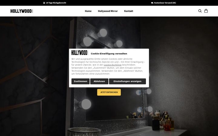 Screenshot of hollywoodmirror.de