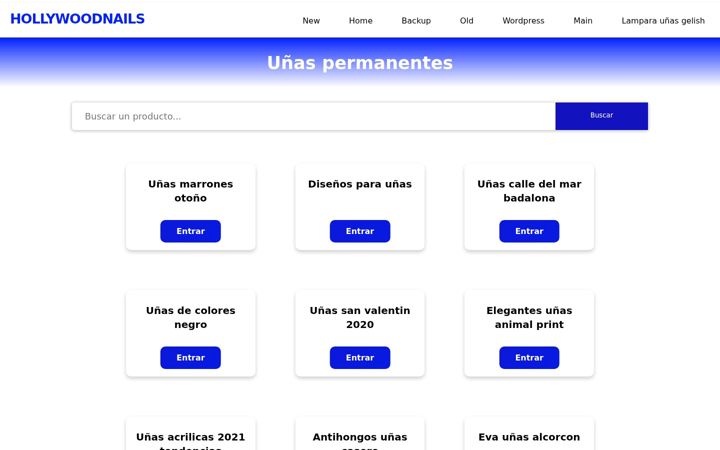 Screenshot of hollywoodnails.es