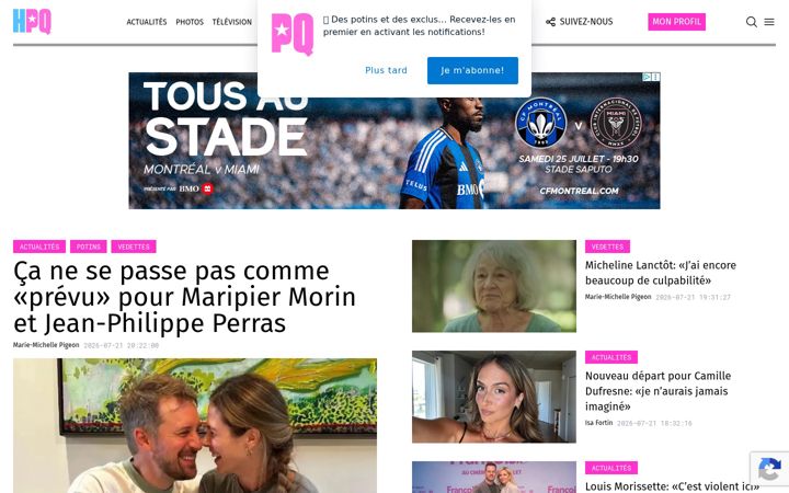 Zrzut ekranu hollywoodpq.com