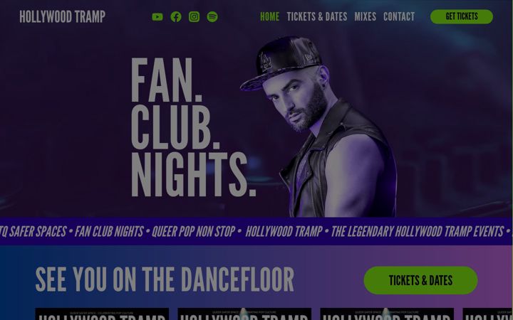 Screenshot of hollywoodtramp.de