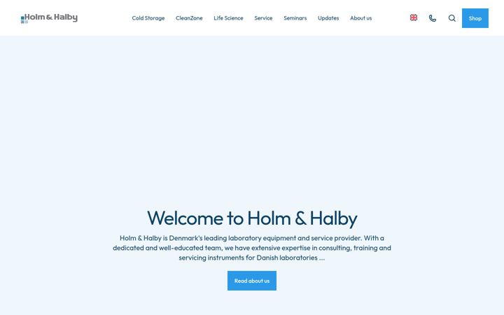 Screenshot of holm-halby.com
