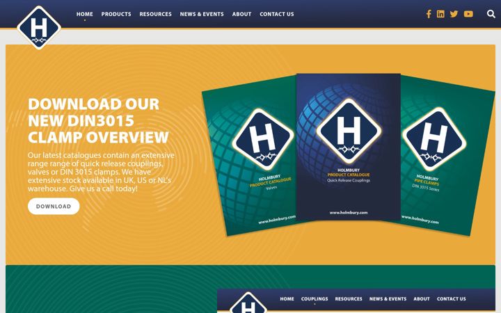 Screenshot of holmbury.com