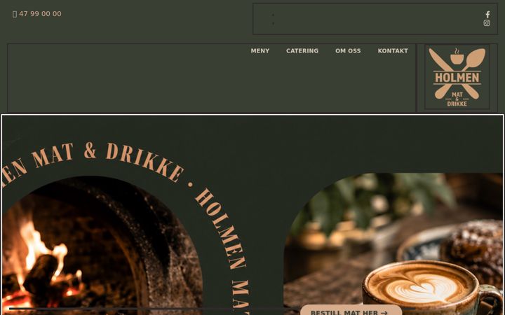 Screenshot of holmenmat.no