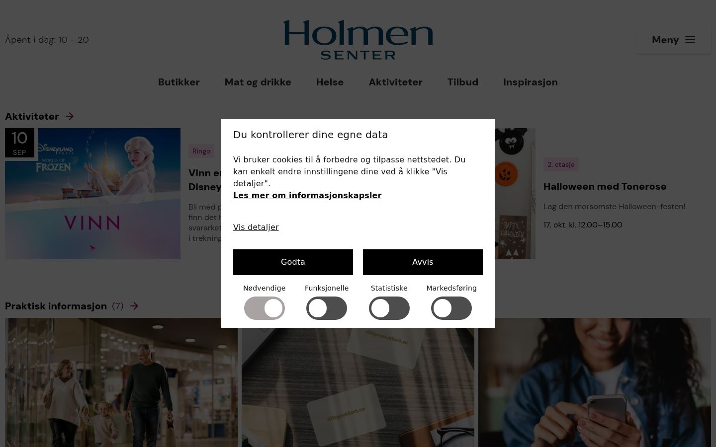 Skjámynd af samþykkisborðanum eins og hann birtist áður en nokkur samskipti fóru fram