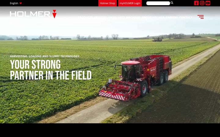 Screenshot of holmer-maschinenbau.cn