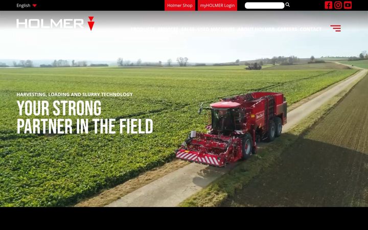 Screenshot of holmer-maschinenbau.de