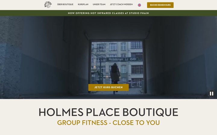 Screenshot of holmesplace-boutique.de