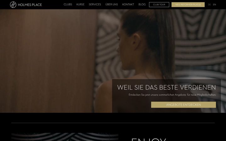Screenshot of holmesplace.at