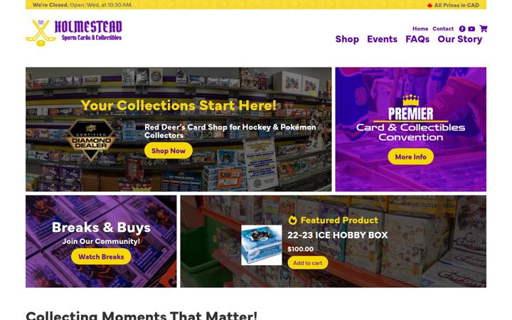 Screenshot of holmesteadscc.com
