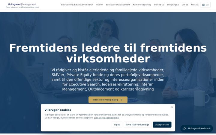 Screenshot of holmgaardmanagement.dk