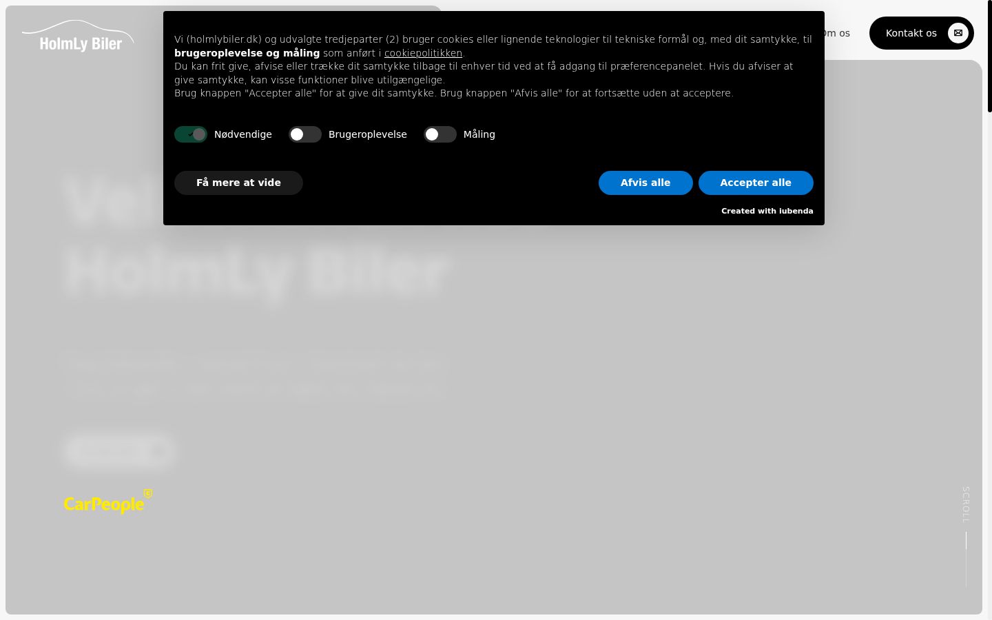 Screenshot του banner συγκατάθεσης που εμφανίστηκε πριν από οποιαδήποτε αλληλεπίδραση