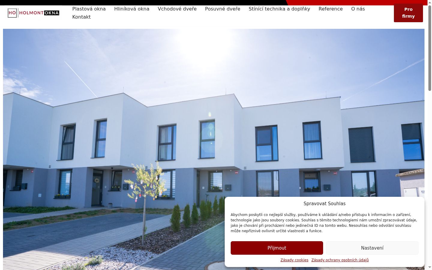 Skærmbillede af samtykkebanneret, som det blev vist før nogen interaktion