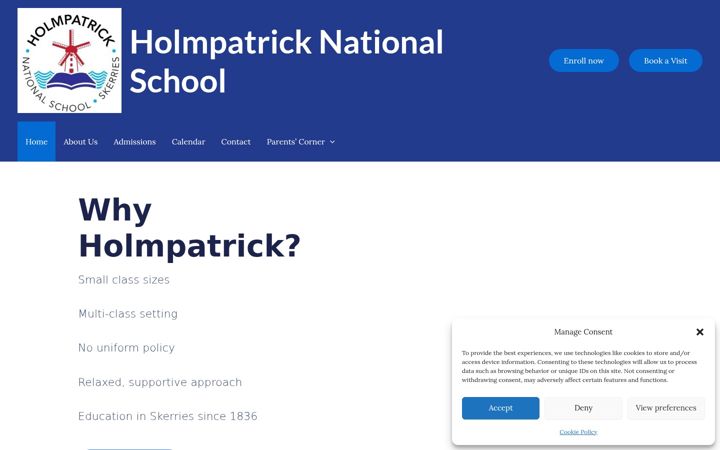 Screenshot of holmpatrickns.ie