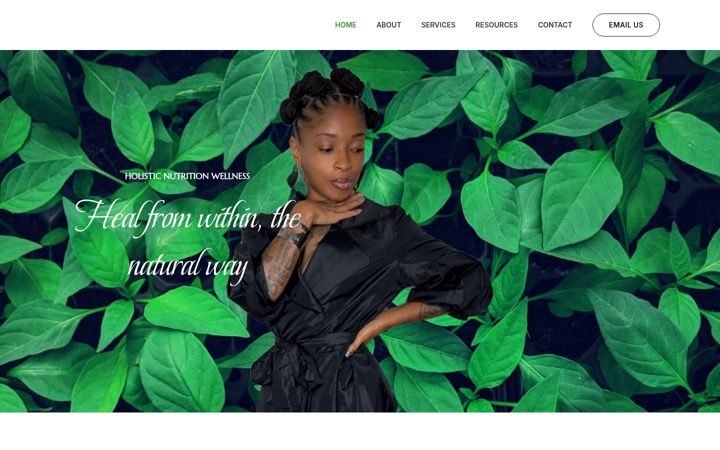 Screenshot of holnutritionwellness.com