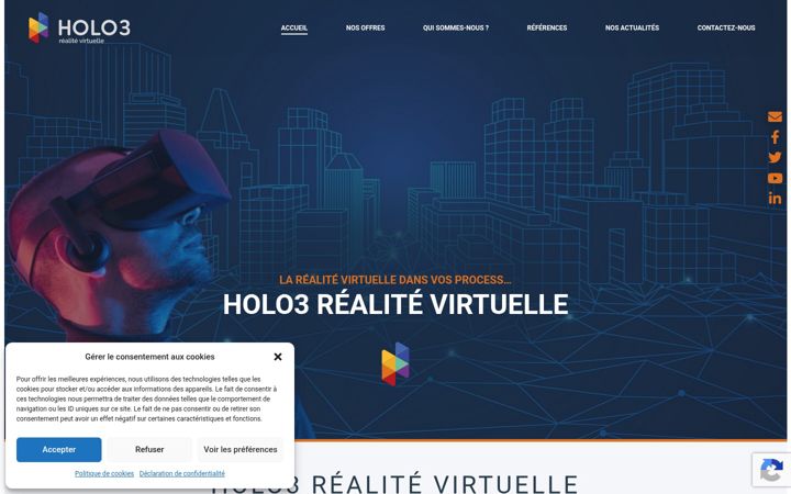 Screenshot of holo3-rv.com
