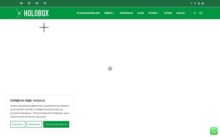 Screenshot of holobox.com.tr