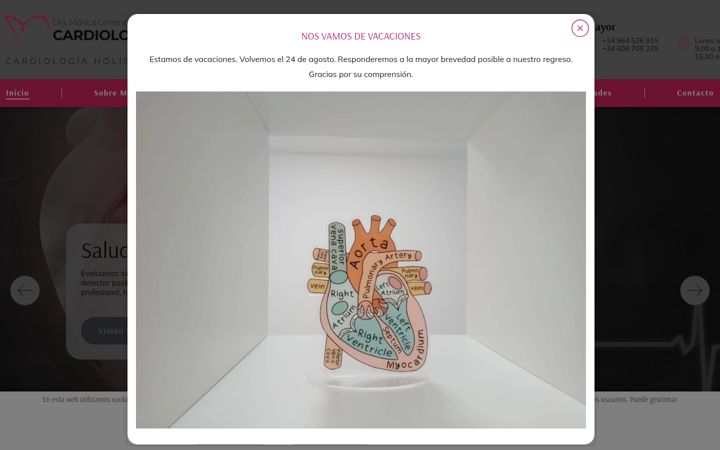 Screenshot of holocardiologia.com