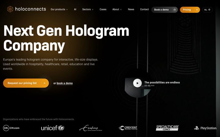 Screenshot of holoconnects.com