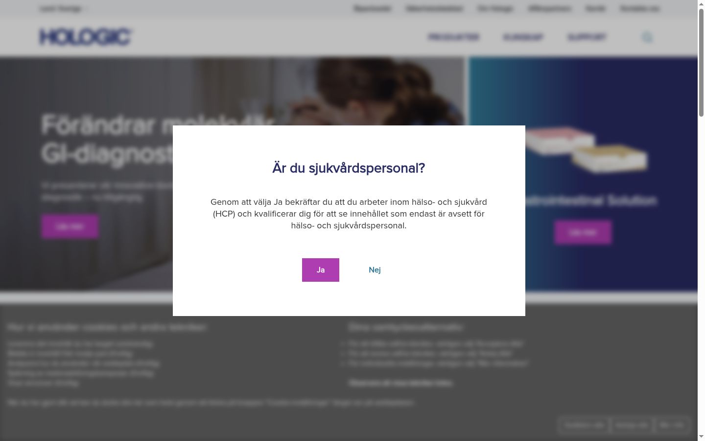 Screenshot tal-banner tal-kunsens muri qabel kwalunkwe interazzjoni