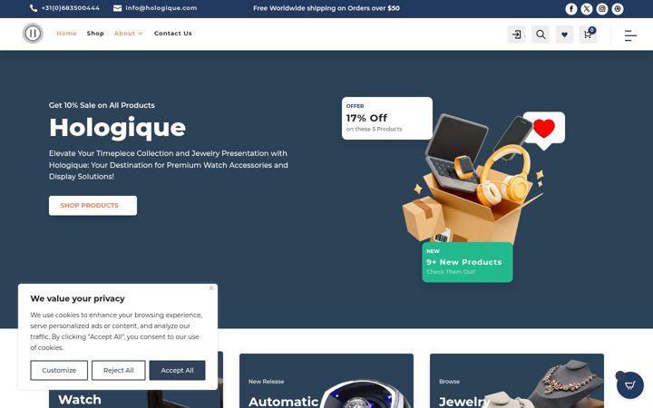 Screenshot of hologique.com