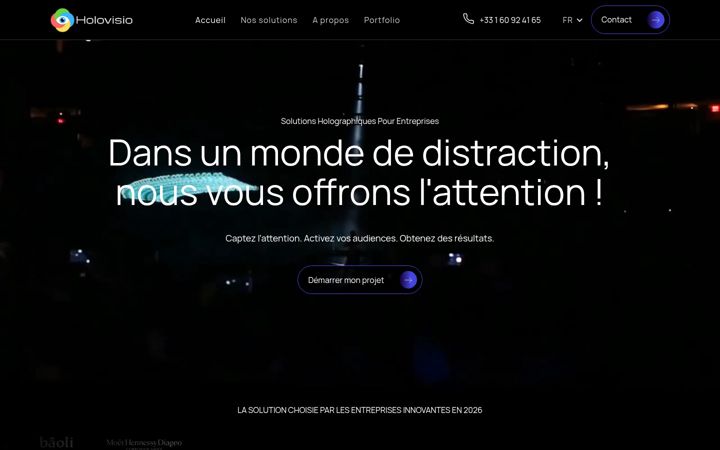 Screenshot of hologramme.co