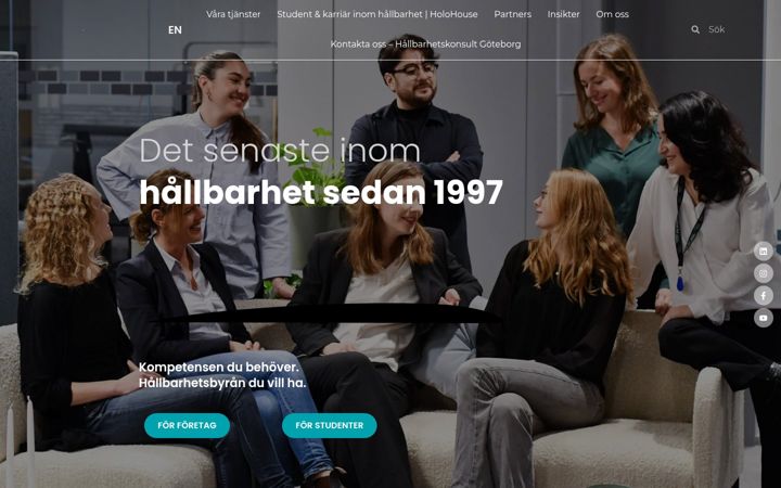 Screenshot of holohouse.se