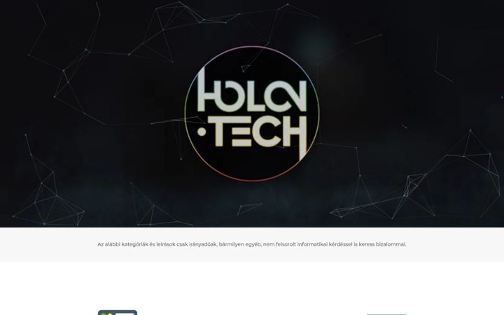 Screenshot of holon-tech.hu