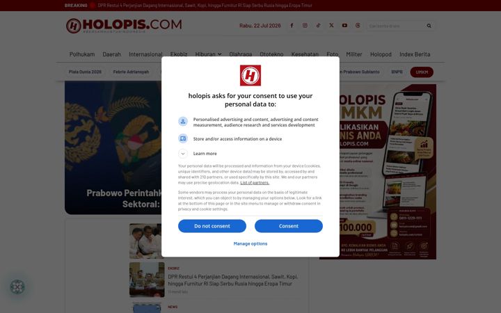 Ekrano kopija holopis.com