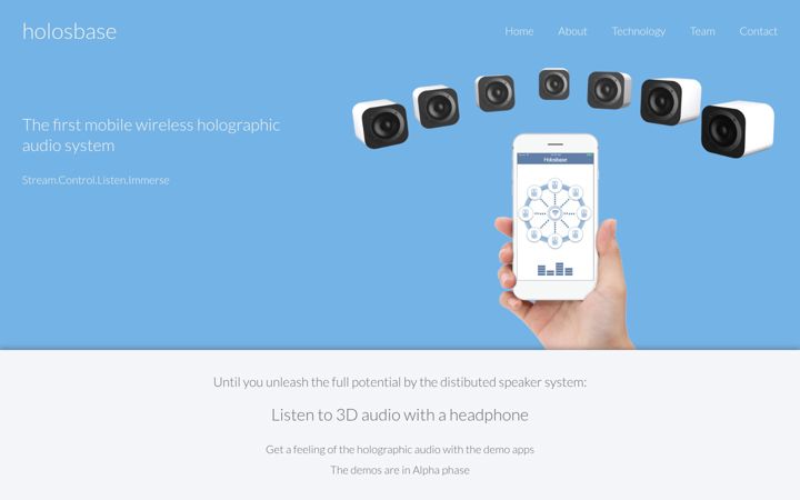 Screenshot of holosbase.com