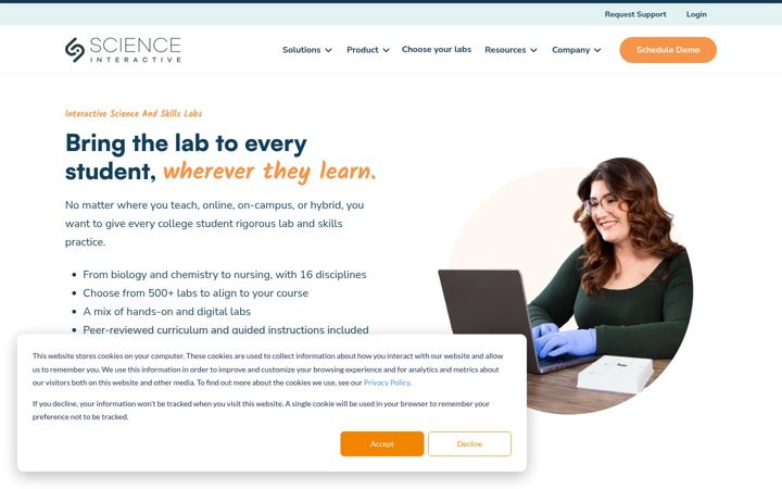 Screenshot of holscience.com