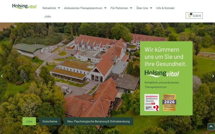 Screenshot of holsingvital.de