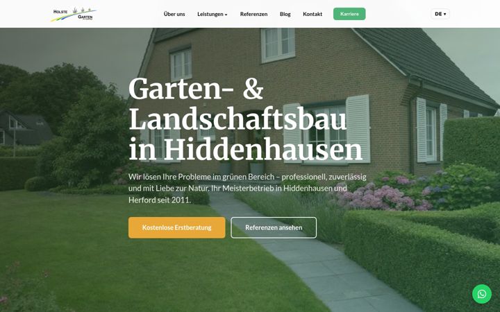 Screenshot of holste-garten.de