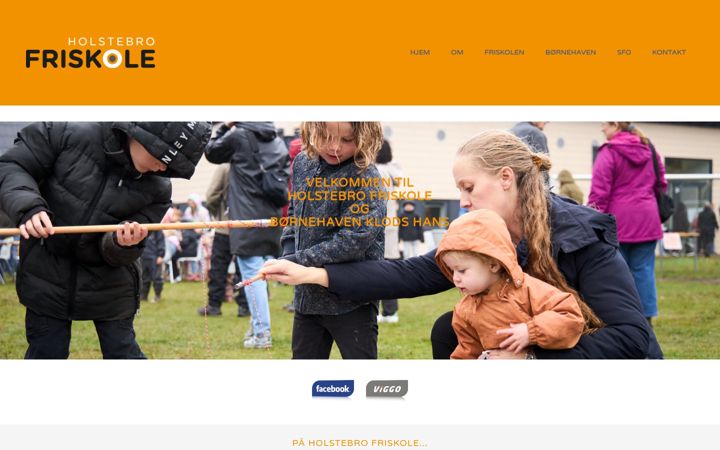 Screenshot of holstebrofriskole.dk