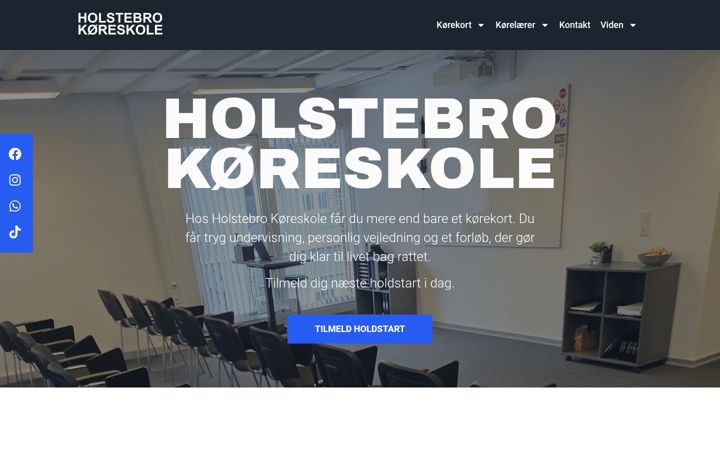 Screenshot of holstebrokoreskole.dk