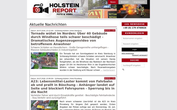Screenshot of holstein-report.de