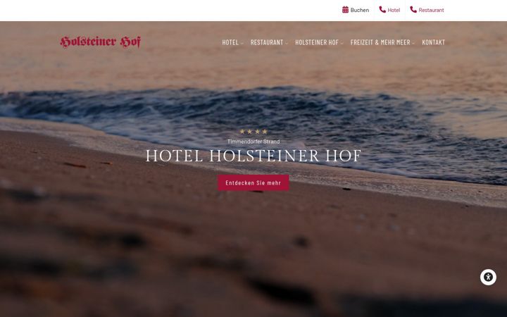 Screenshot of holsteiner-hof.de