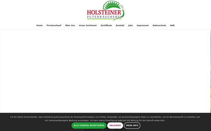 Screenshot of holsteiner-putenraeucherei.de